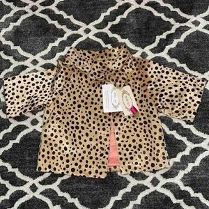 Stylish Leopard Print Kids Jacket